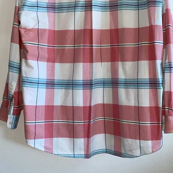 Men's Roper Western Plaid button down Shirt. - Picture 6 of 7